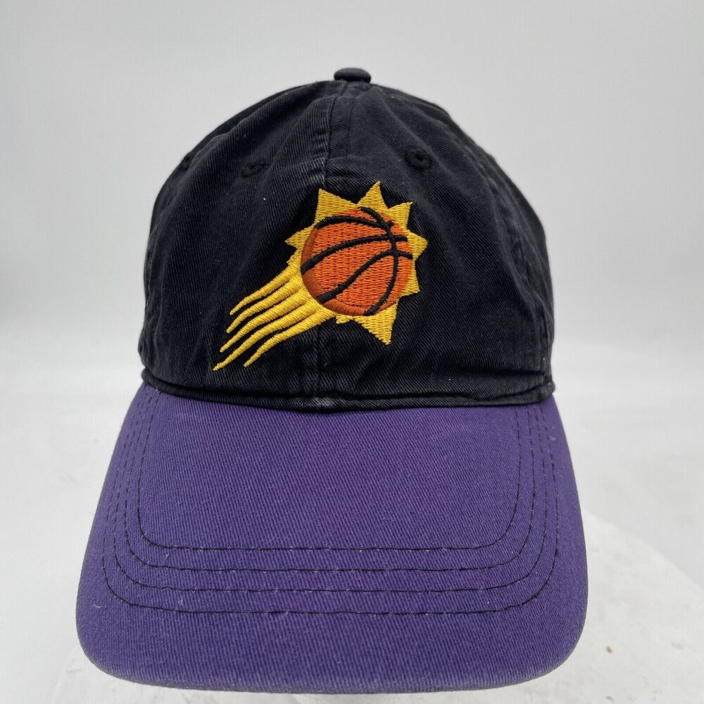 Item Of The Game NBA Phoenix Suns Hat PHX Flame Logo Purple Hook And Loop Strap